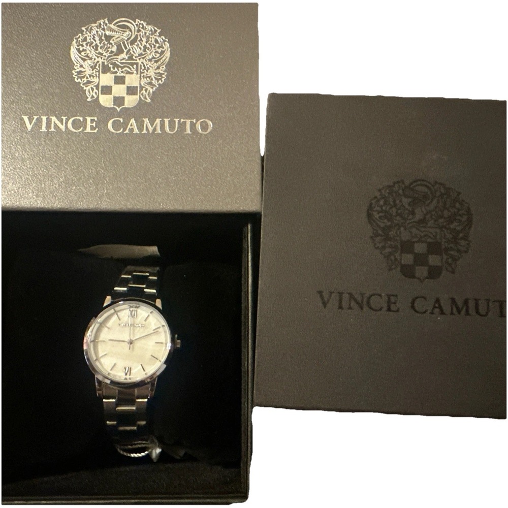 Vince Camuto Quartz Ladies Watch. New Open Box. Stainless‎ Steel. with case
